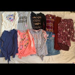 15pc Girls Winter Clothing Lot Size 10/12 & 12/14